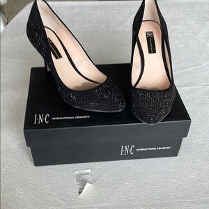 INC International Concepts Women's Black Heels